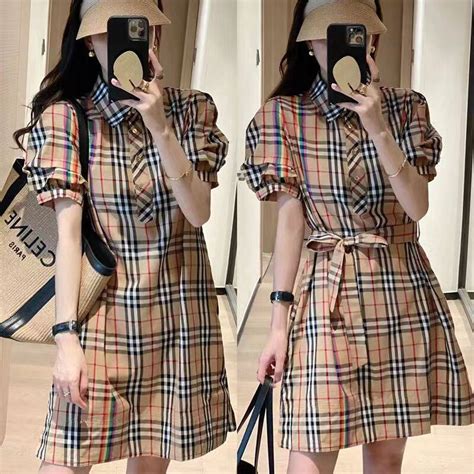 vay soc burberry cho nu|Váy burberry .